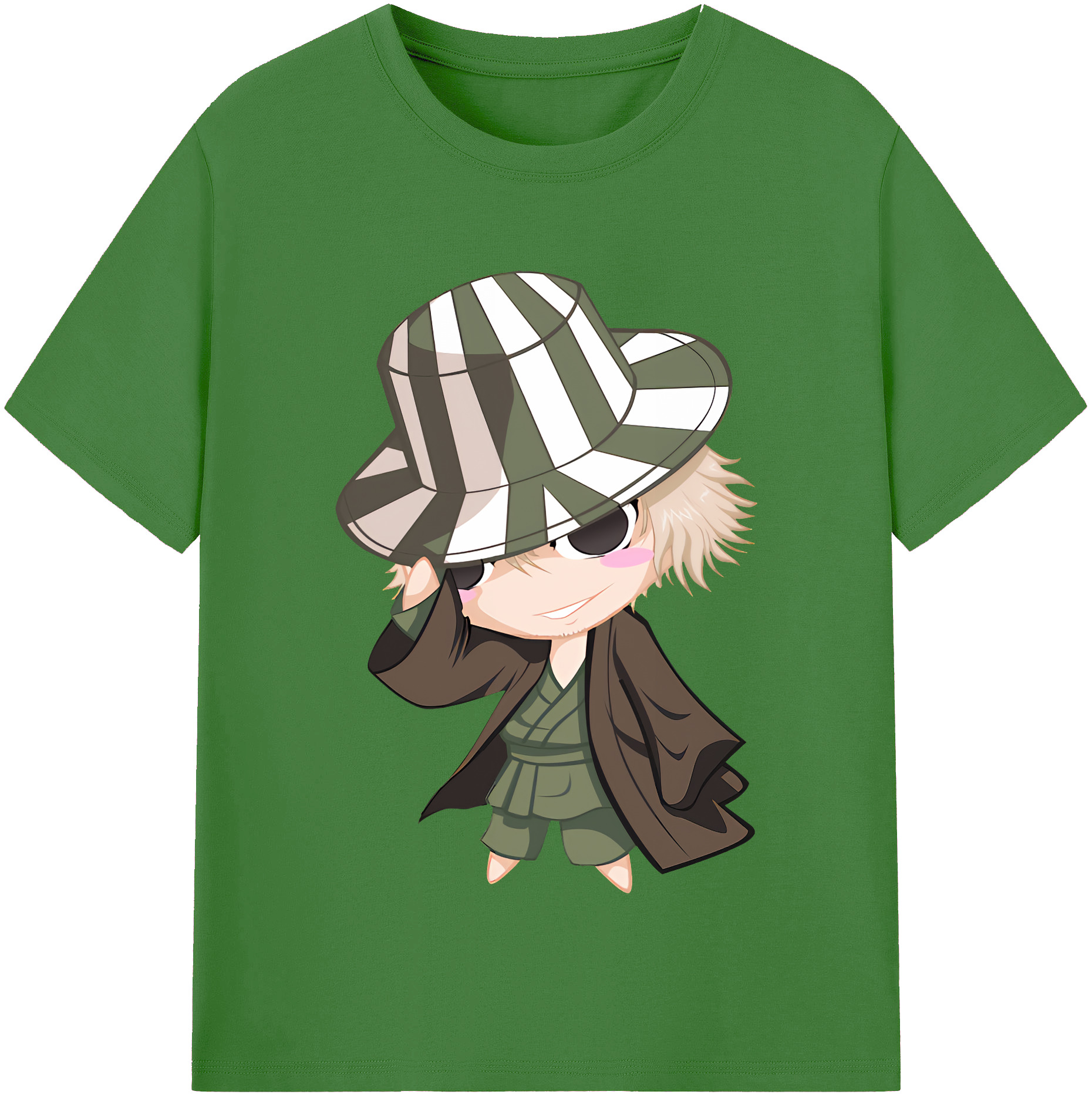 （画像用） "ブリーチ 浦原 喜助（うらはら きすけ） BLEACH Urahara Kisuke " レディースカジュアルプリントTシャツ（綿100％）